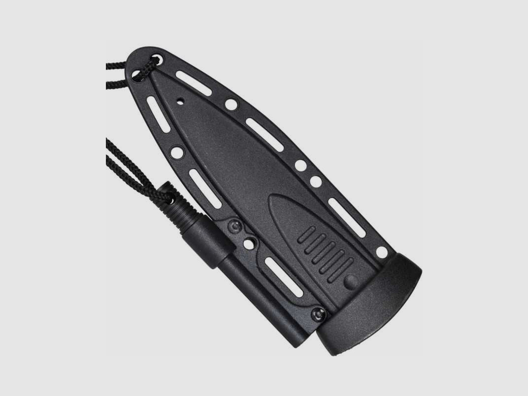 Haller Stiefeldolch Messer mit Feuerstarter + Kunststoffscheide