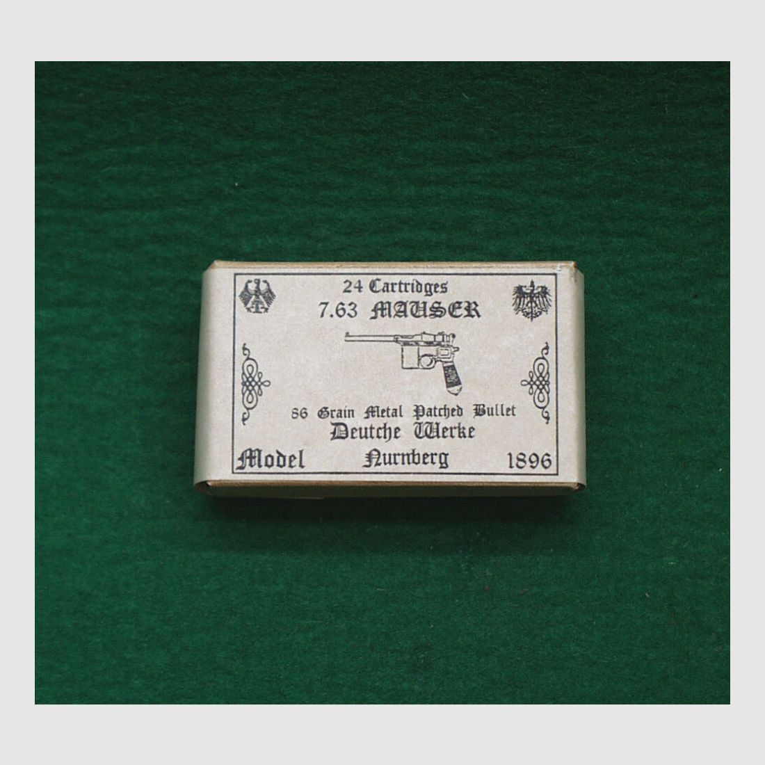 Replika	 Patronenschachteln 7,63 Mauser