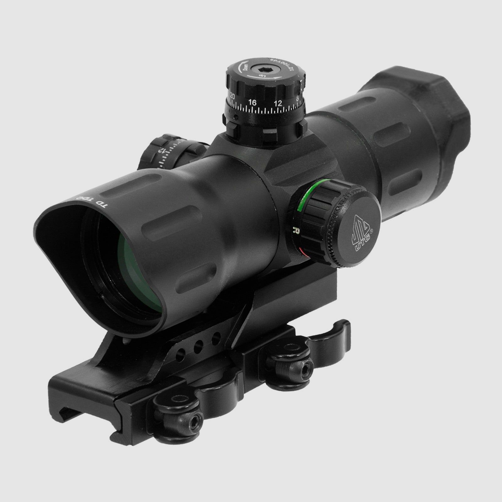 UTG 6" ITA Rood/Groen CQB T-dot Richtkijker met Offset Bevestiging, afbeelding 1 van 3