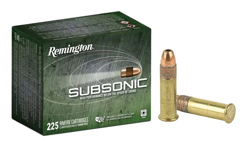 Remington Subsonic Rimfire .22 LR 40GR CPHP 225 Patronen