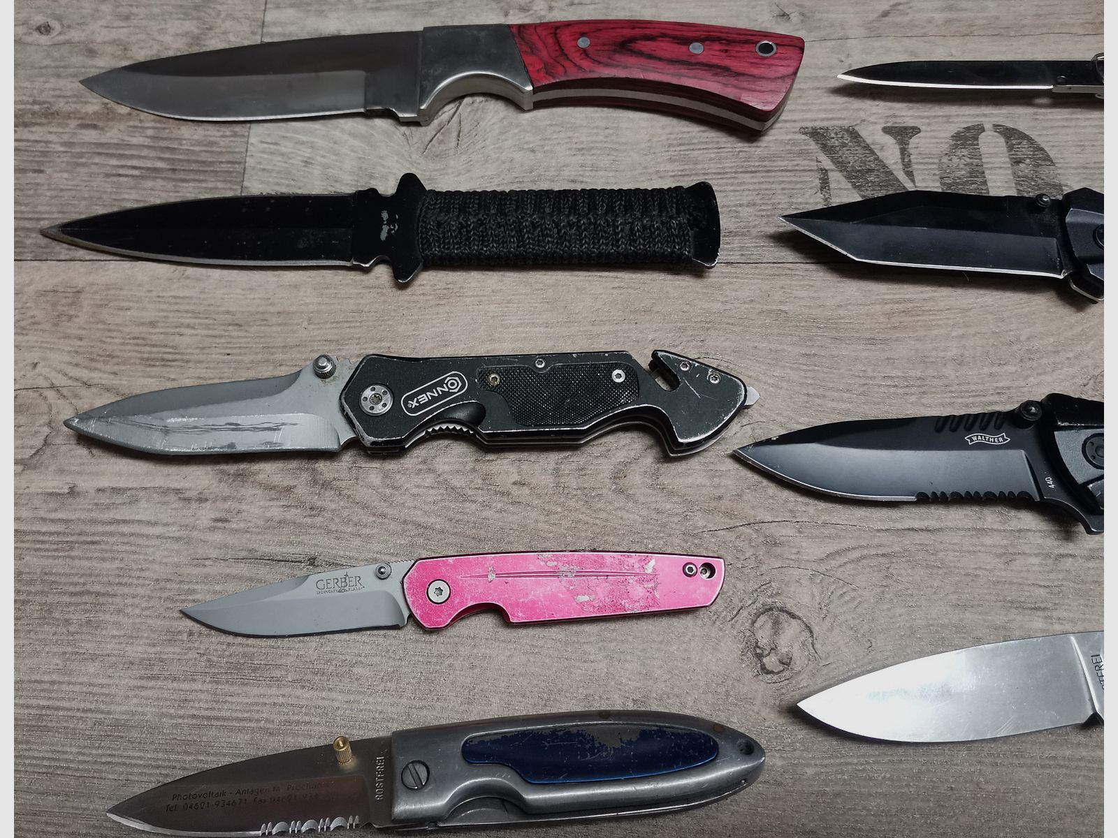 Messer Konvolut Böker Haller Walther Herbertz etc.  Einhandmesser Dolch Springmesser