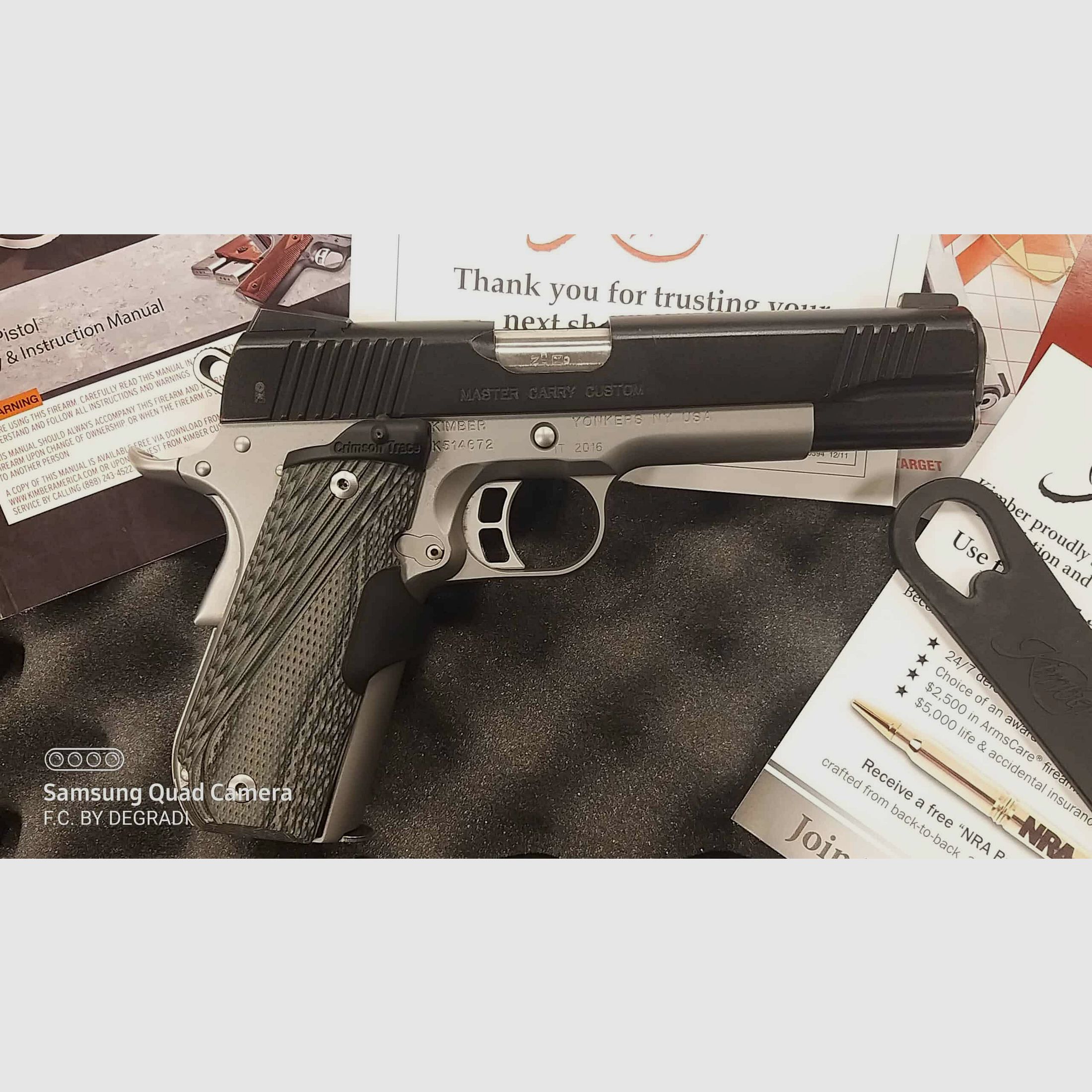 KIMBER MASTER CARRY CUSTOM 45 ACP, image 2 sur 4