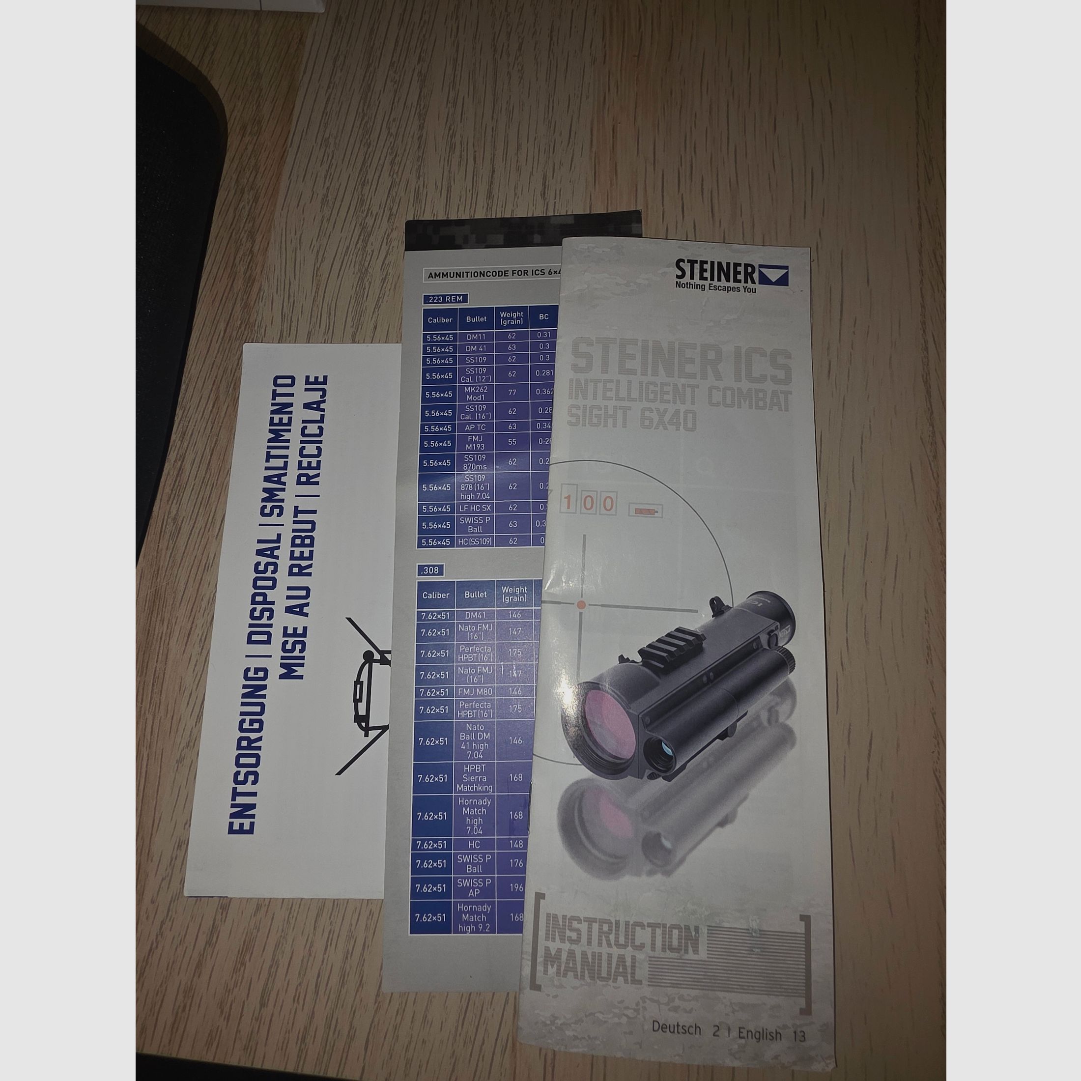 Steiner ICS 6x40 Zielfernrohr mit Entfernungsmesser