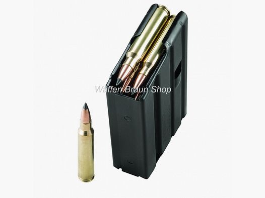 Duramag Stahlmagazin für AR15, .223 Rem., 10 Schuss, Oranger Follower