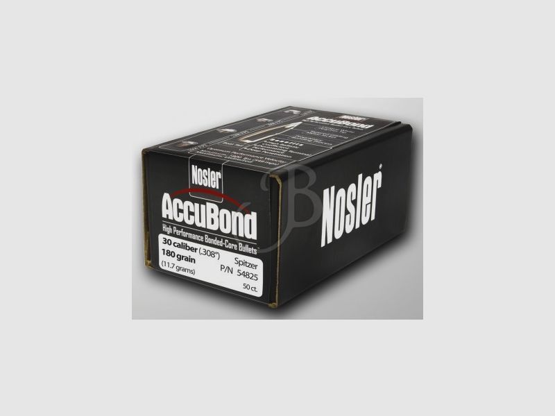 NOSLER ACCUBOND CAL.30 .308 180 GR. CONF. DA 50 PZ.