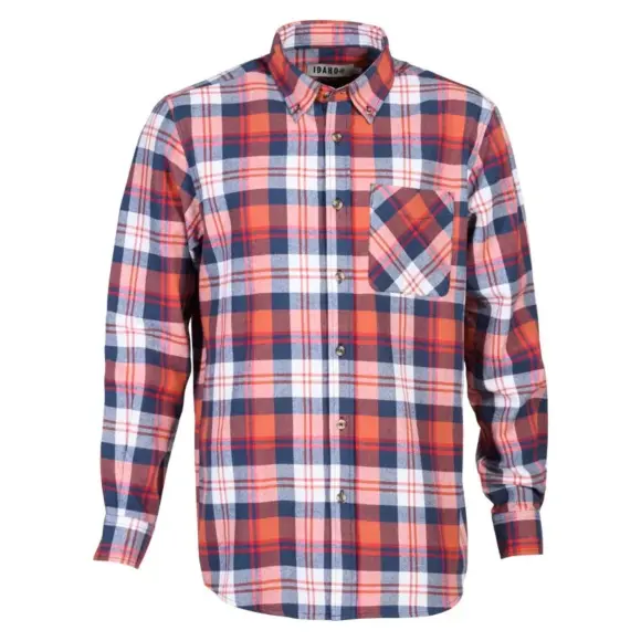 Idaho Gordes Overhemd Marine Rood, afbeelding 1 van 2