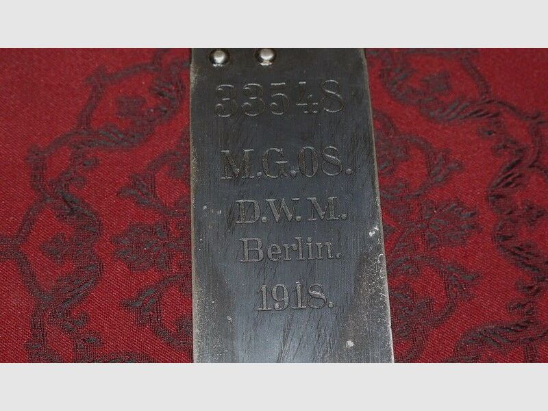 German weapons and ammunition casing cover MG08