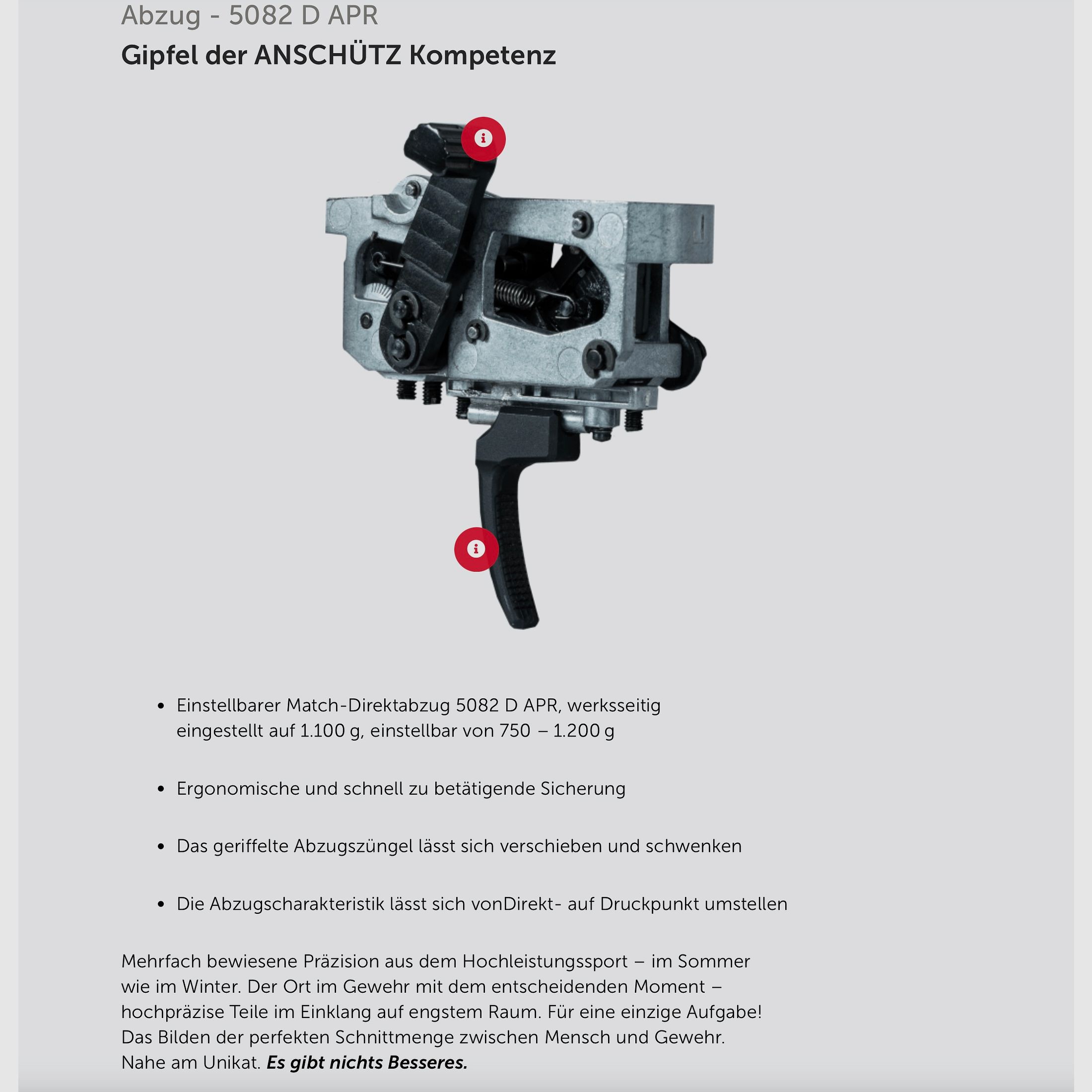 J.G. Anschütz 1782 D APR Grey 6,5 Creedmoor Gold "TIN" im ACC Premier Chassis von MDT M18x1 660 LL