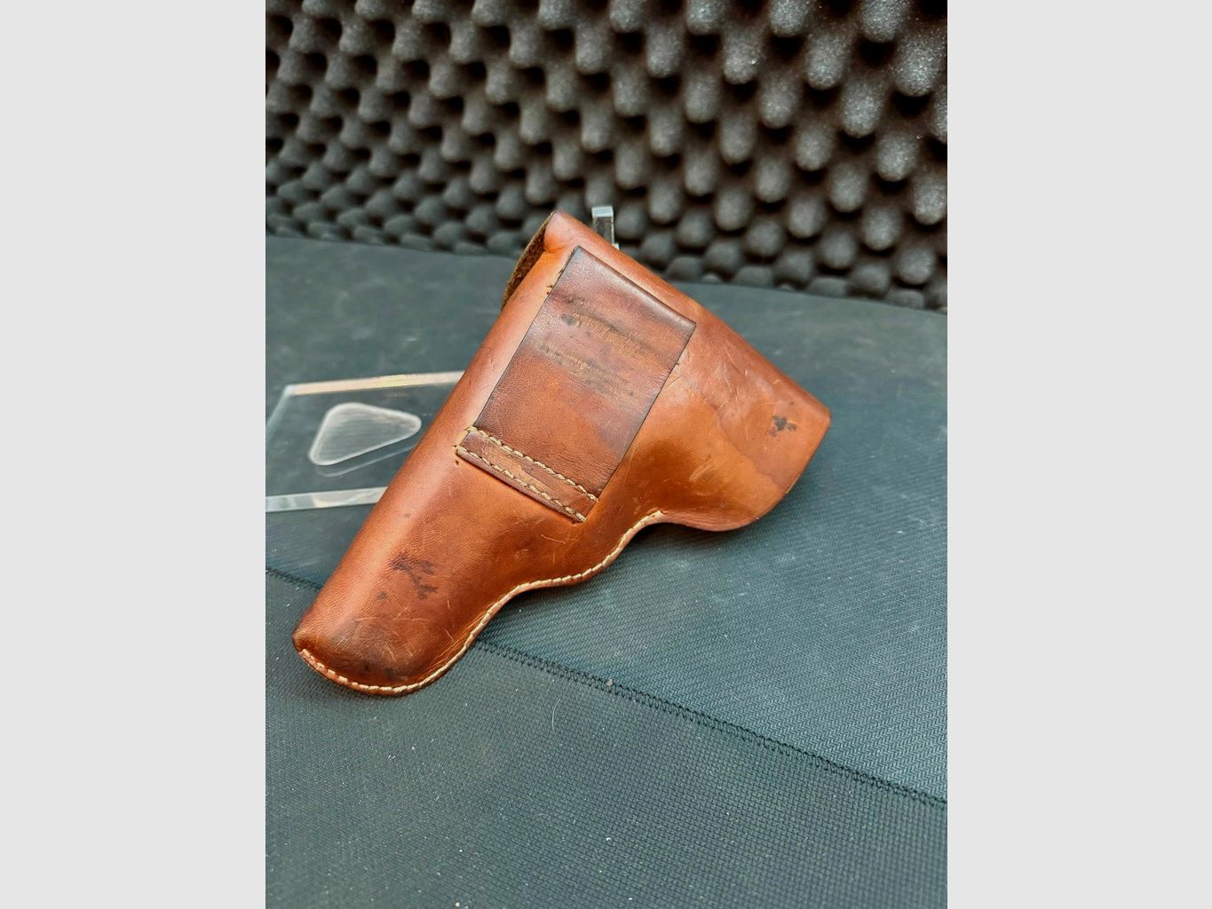 Gürtelholster Leder, Walter PP und PPK, braun, Vintage, Retro, Sammler