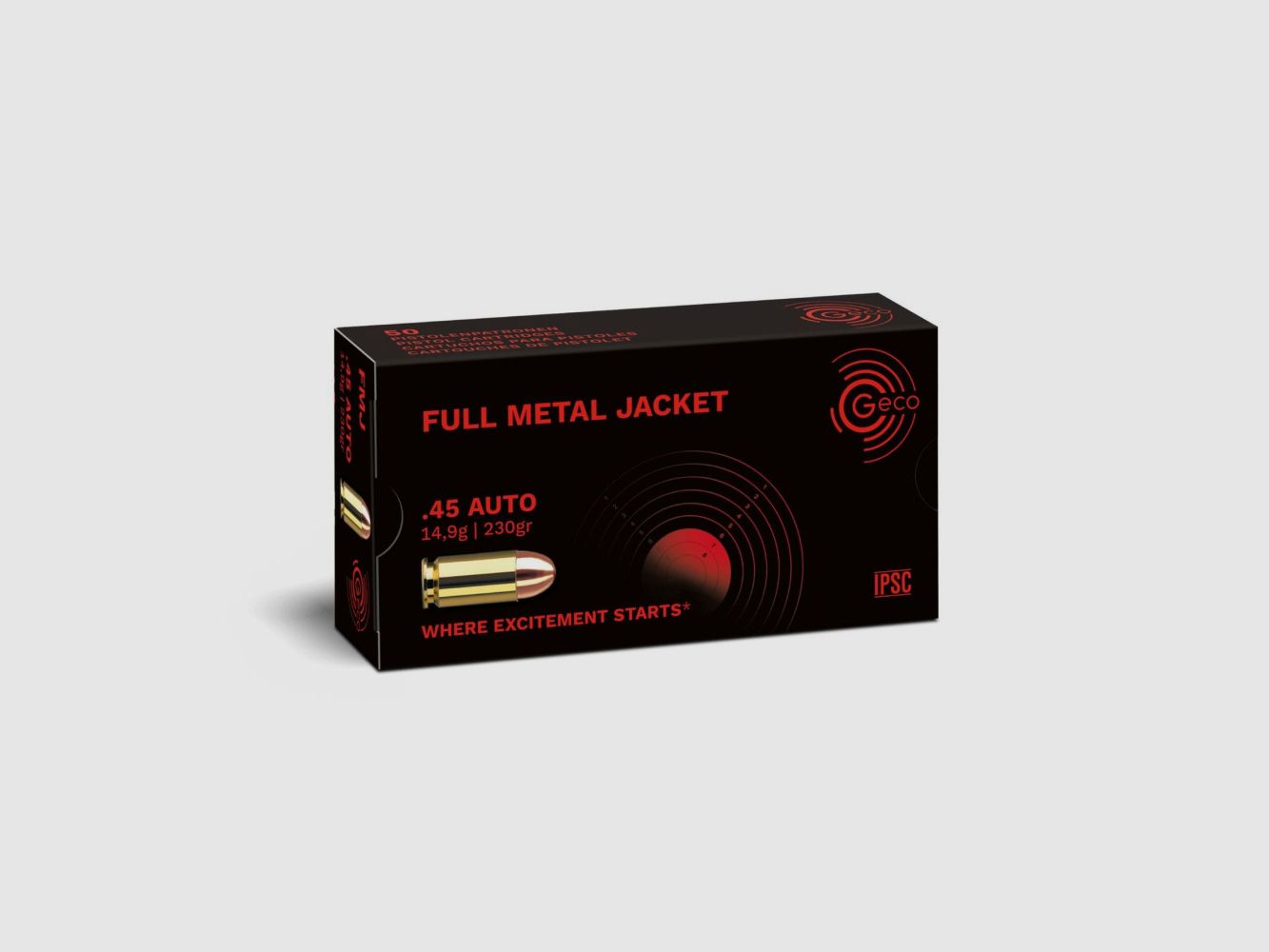 GECO Ammo .45 Auto Geco FMJ 14,9 g / 230 gr VE50