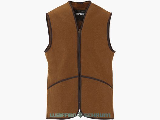 Gilet in pile Barbour Zip-In caldo marrone