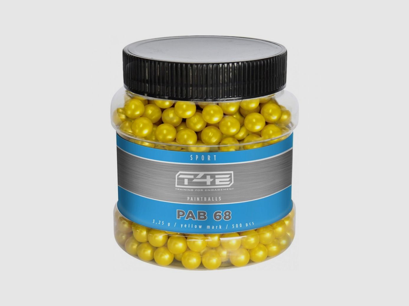 BIO PAINTBALL-KUGELN GELB Kal. 68 SPORT PAB 68 X500