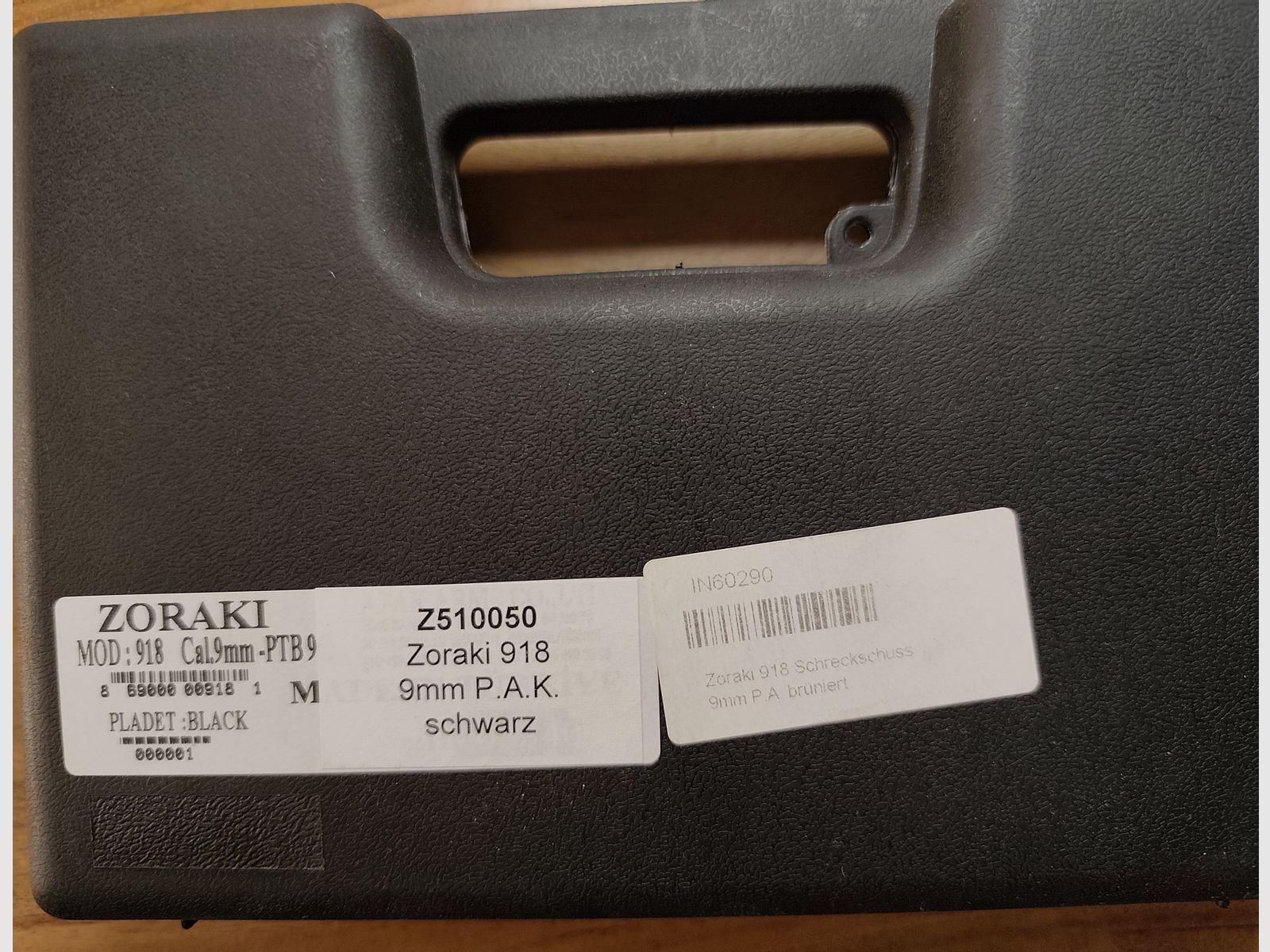 Zoraki 918 Kaliber 9mm P.AK. PTB 965 OVP + Munition