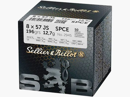 Sellier & Bellot SPCE 12,7g/196grs przy 50 8x57 JS