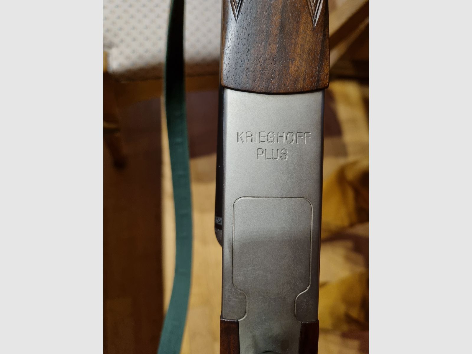Drilling Krieghoff Plus  7x65R-12/70, Schwenkmontage, Zeiss Diavari ZM 3-12x56 T*, Handspannung