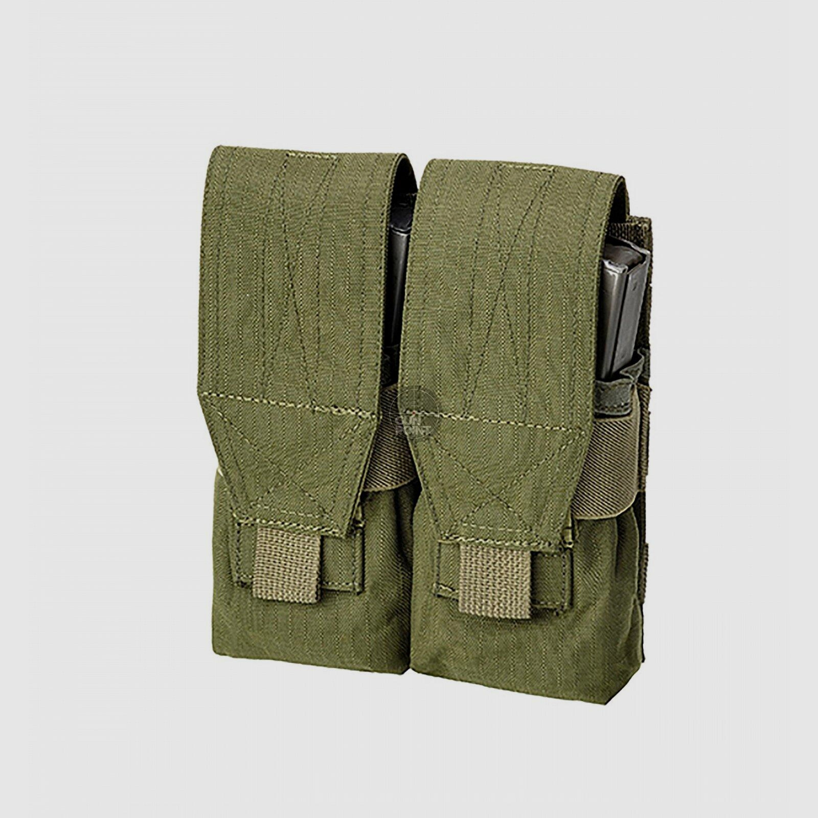 DEFCON 5 DOUBLE SPRING MAGAZINE HOLDER M4 - AK DOUBLE OD GREEN