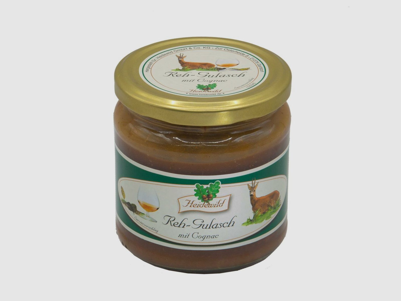 Heidewild Reh-Gulasch mit Cognac