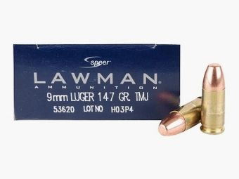 Speer Lawman 9mm Luger 147GR TMJ FN 50 cartucce