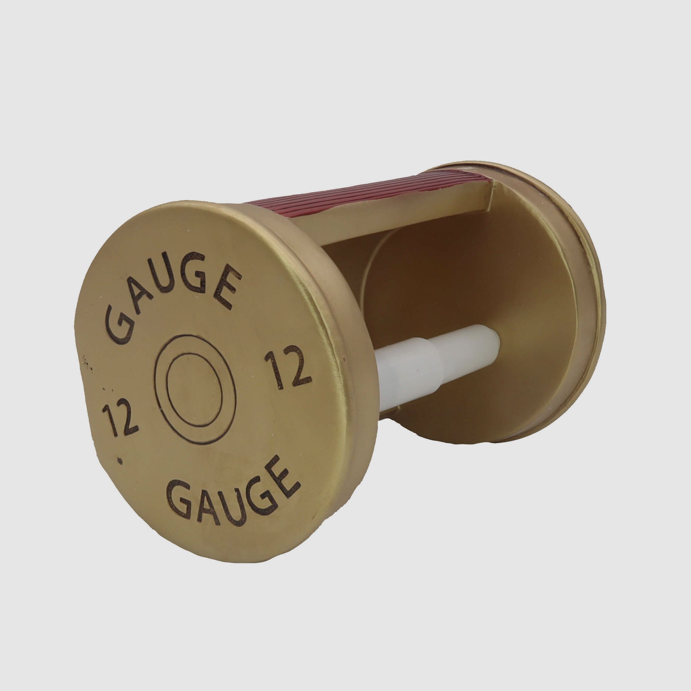 Toilet paper holder shotgun cartridge