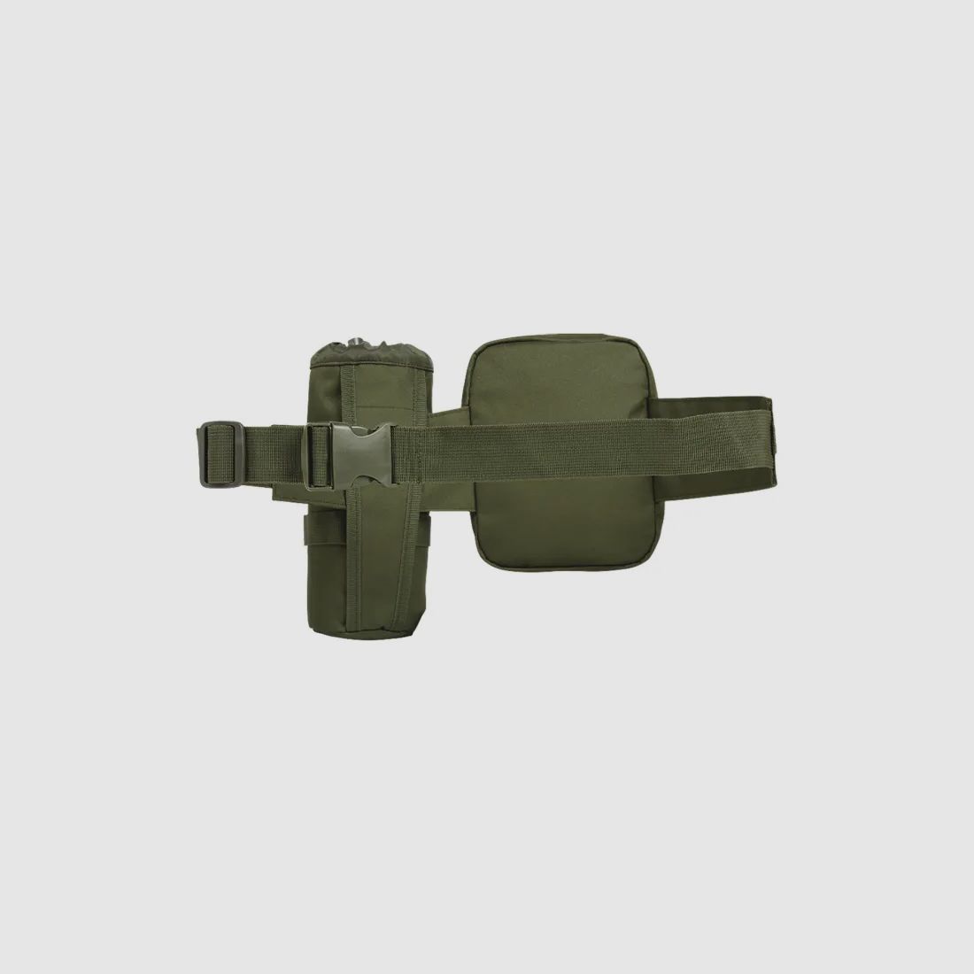 Brandit waist belt "Allround" with pocket + bottle holder - Olive