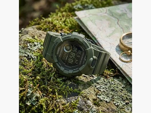 Montre CASIO G-SHOCK bluetooth vert olive + pile CR2025