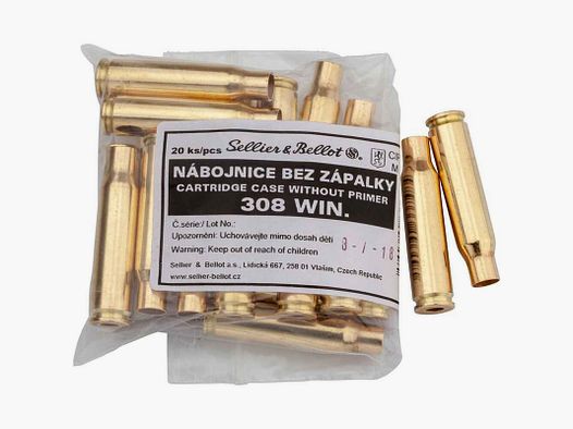Vainas Sellier & Bellot .308 Winchester