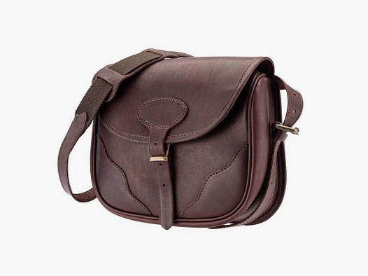 Sac à cartouches en cuir pleine fleur - SAC CARTOUCHES (x100)-POCHE PERMIS-CUIR PLEINE FLEUR-BRETELLE REGLABL