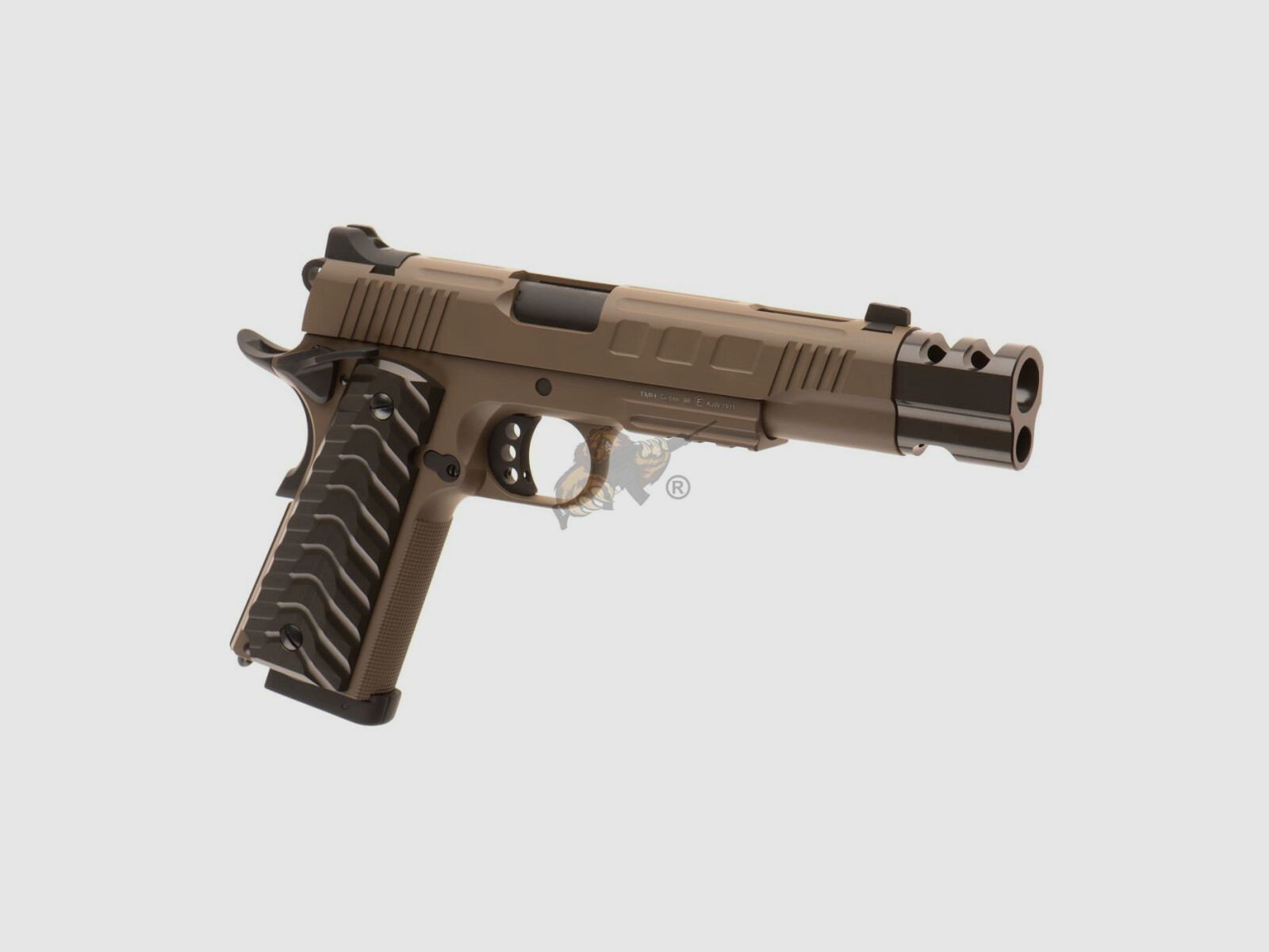 KP-16 Pistola CO2 in metallo completo con blowback in tan