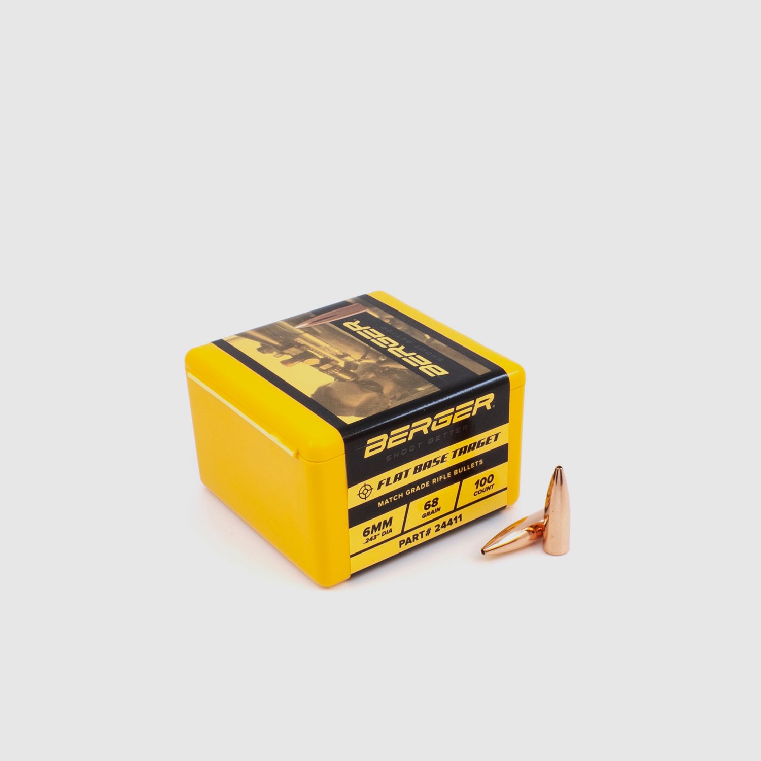 Berger Geschoss 6mm/.243 FB Target 68GR 100 Stück