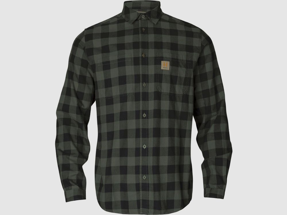 Härkila Scandinavian Shirt Green Check Flanellhemden Herren