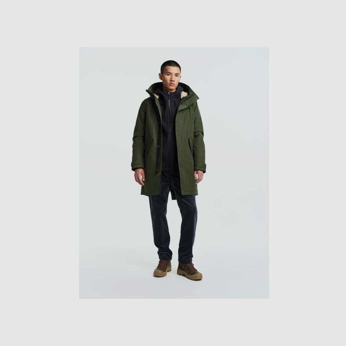 Aigle H-Parka Fishtail Warm mit Kapuze Lang | avocat, Bild 4 von 12