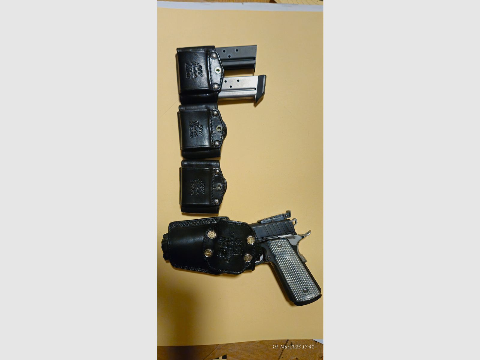 Holsterset aus Leder für 1911er 