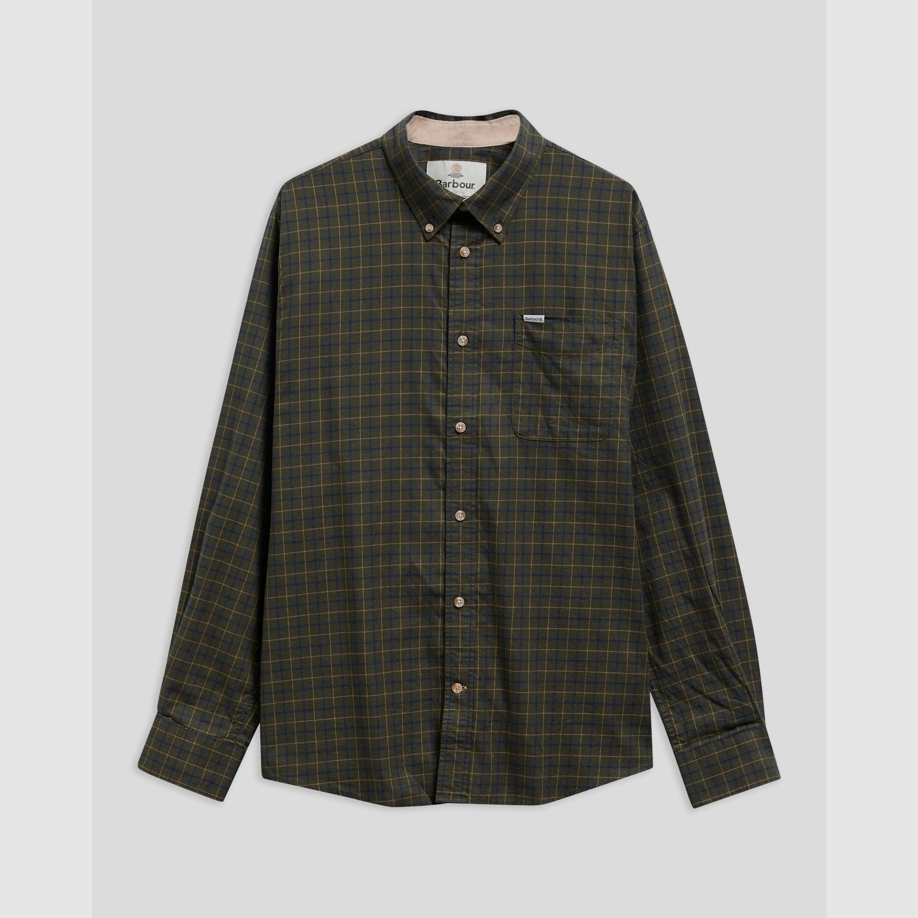 Barbour Bank Shirt, Olive, Men’s L