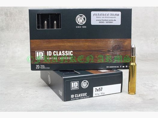 RWS ID Classic 7x57 162gr. 10,5g 20 Stück Staffelpreise