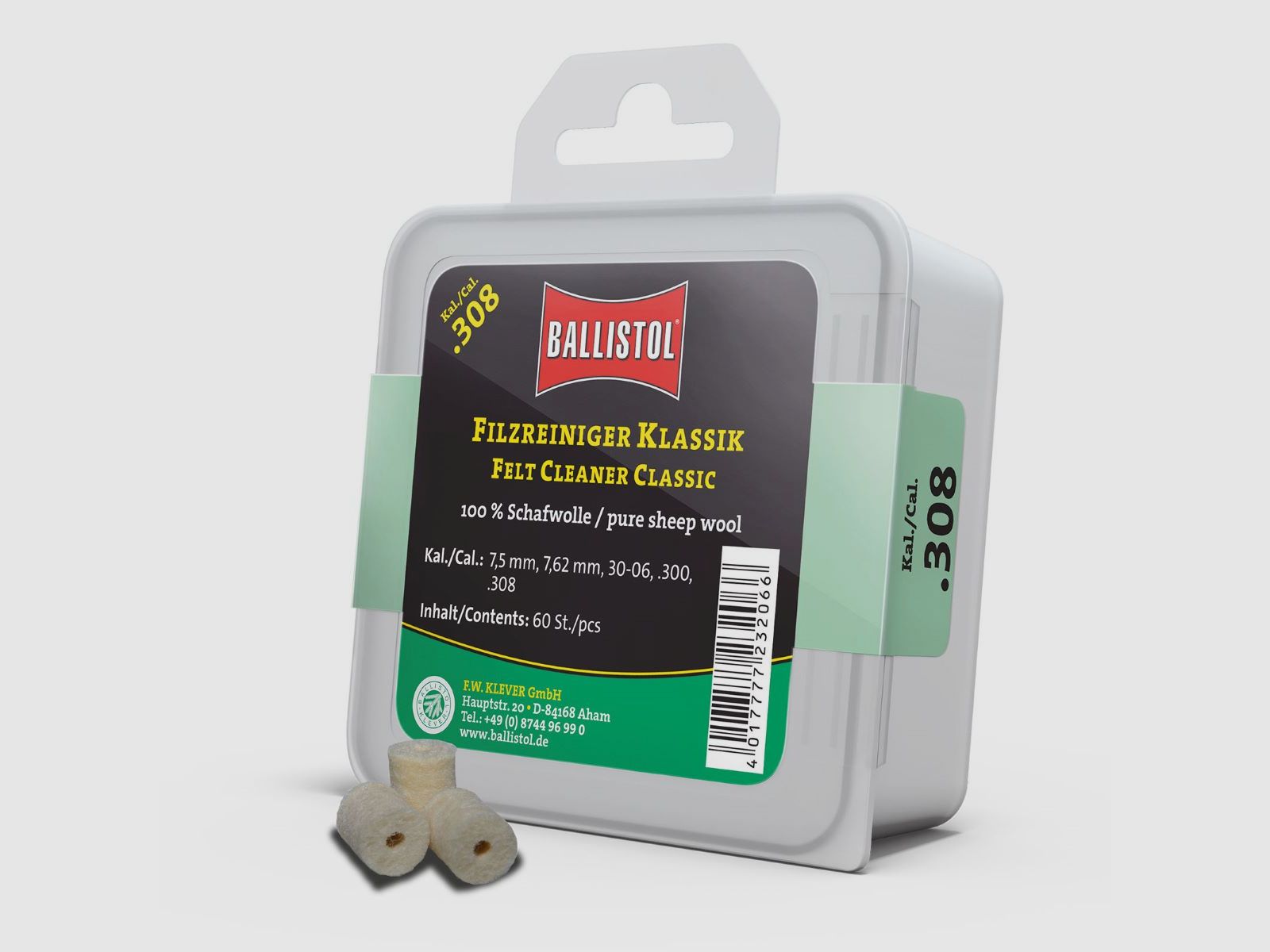 Ballistol Nettoyant en Feutre Classique 60 pcs