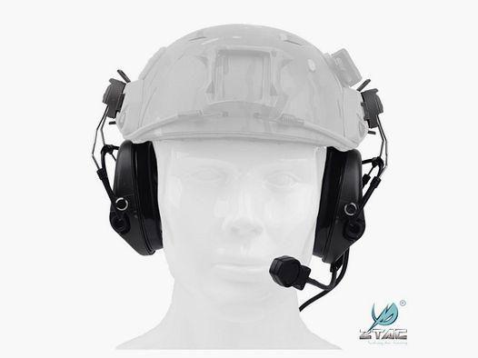 Elektroniczne taktyczne słuchawki SORDIN HEADSET (do zamocowania na hełmie) CZARNE