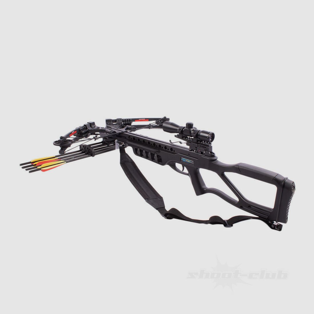 Man Kung Fighter Compound Crossbow SET 185lbs / 370fps / Noir