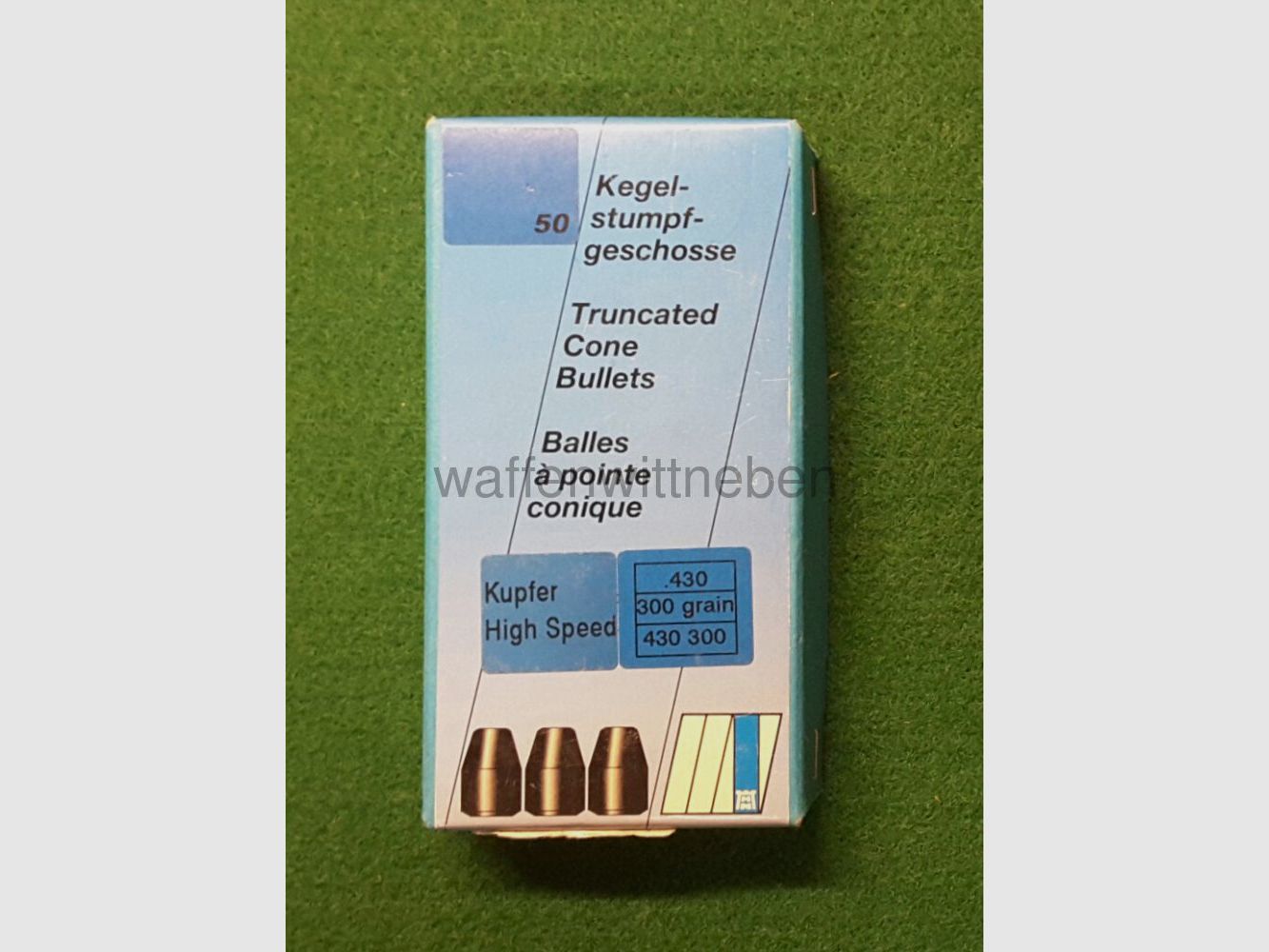 H&N (Haendler & Natermann) Kegelstumpfgeschosse Kupfer High Speed (50 Stk.)