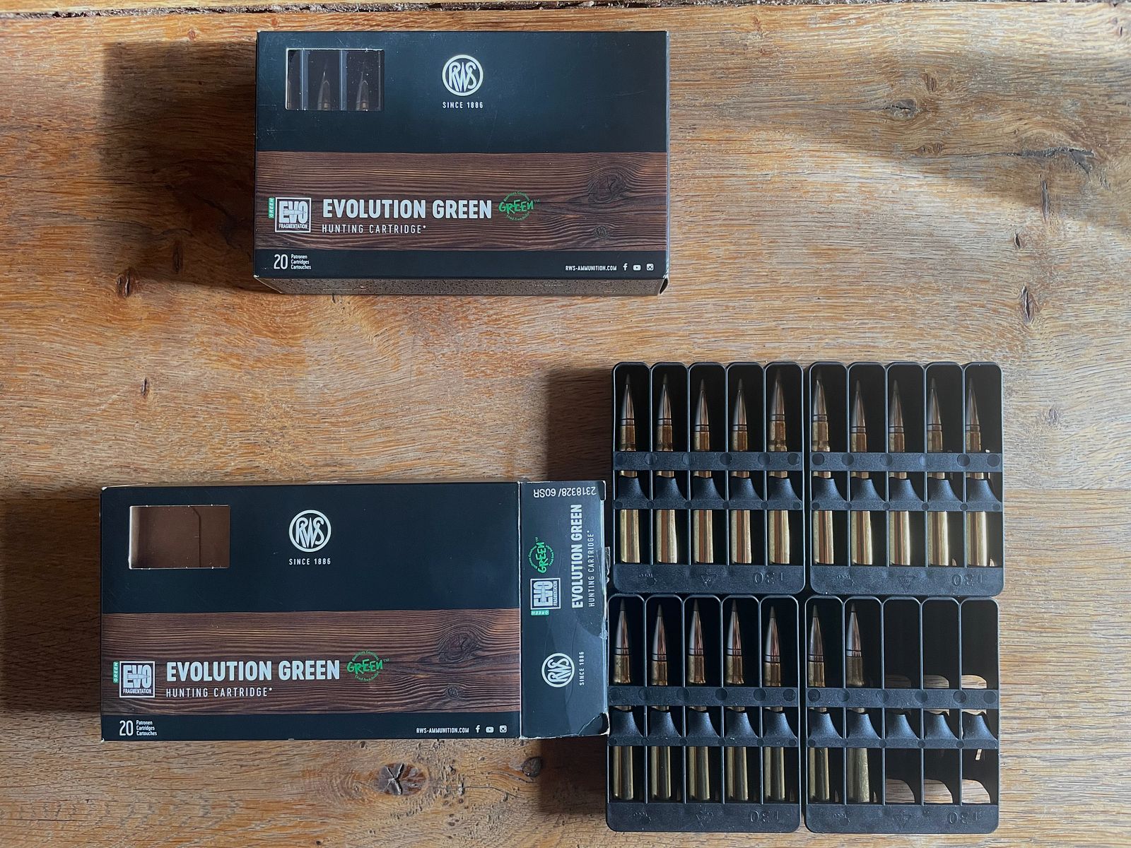 RWS Evo Green 9.3x62 11,9g/184gr Jagdpatrone - 37 Stück