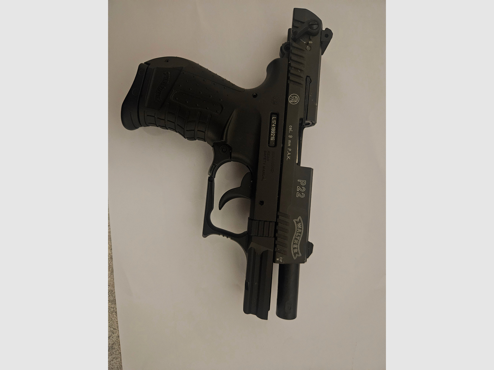 Walther P22 9mm PAK Schreckschuss