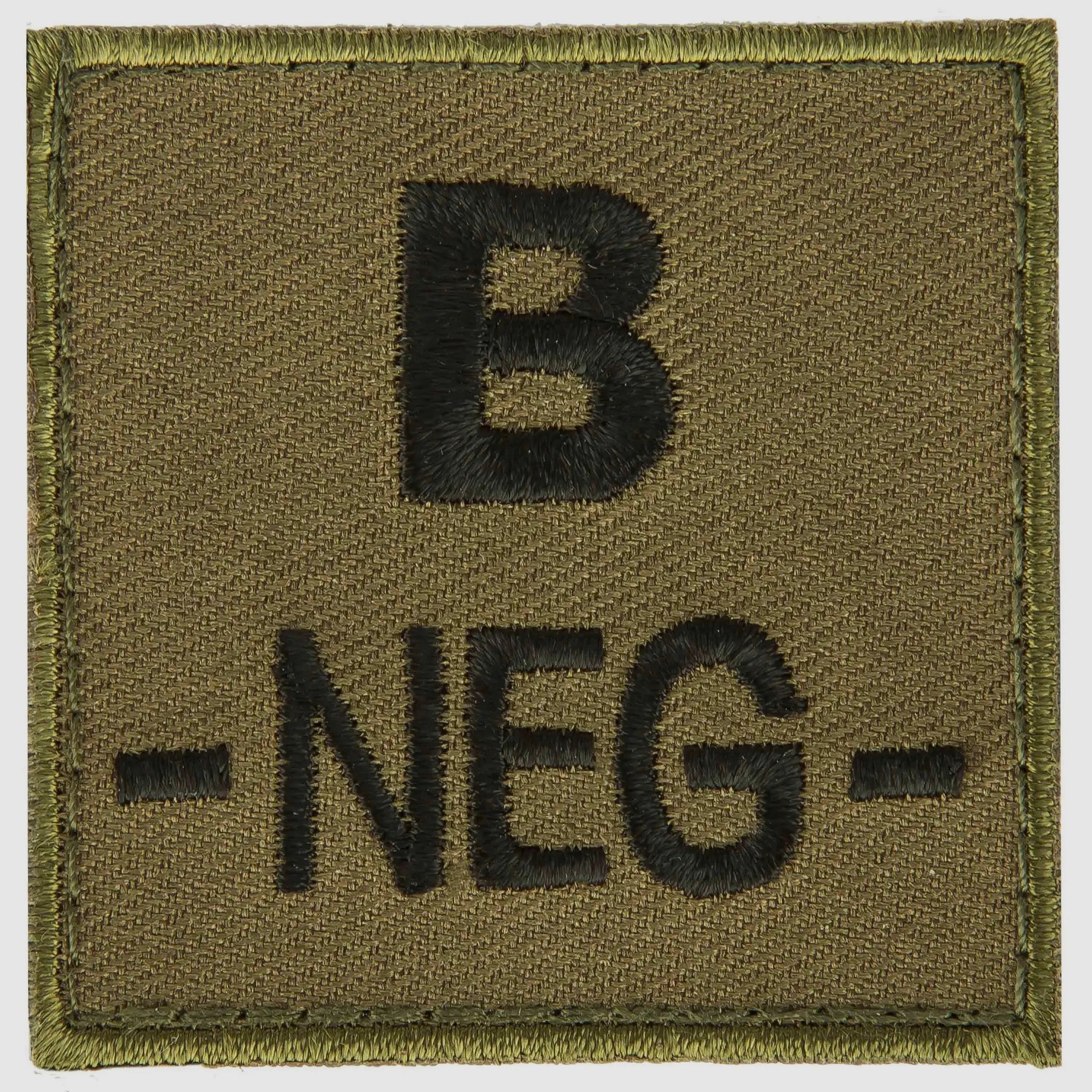 A10 Equipment Blood group patch Blood group B neg