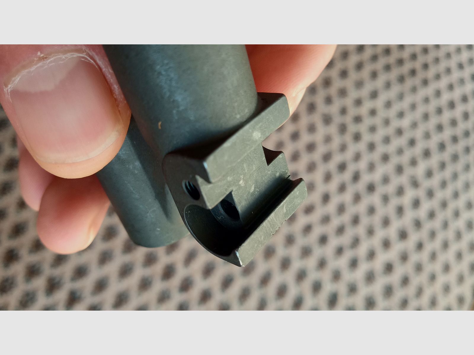 Unassembled AK combo corn holder / gas block -> Perfect for Zastava Iraqi Tabuk build (Galil RK62 Vektor R4 and clones)