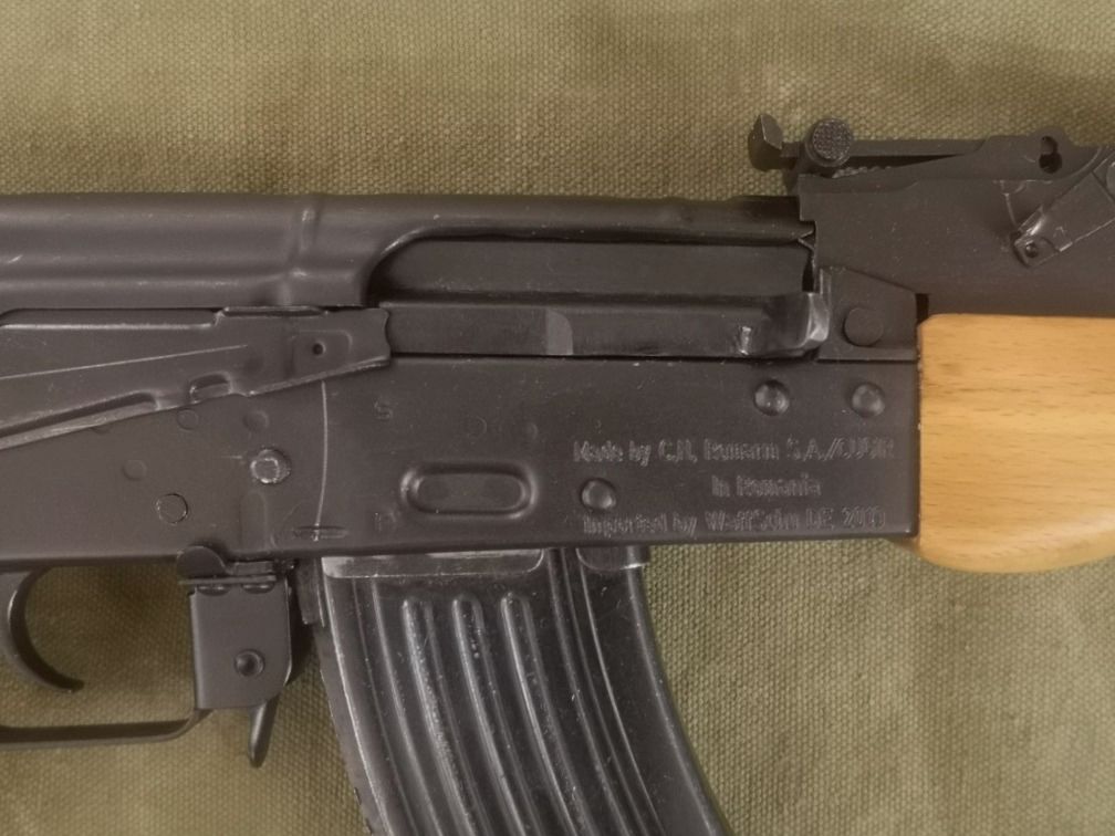 AK47 Repetidor de cerrojo calibre 7,62x39 para licencia de armas amarilla
