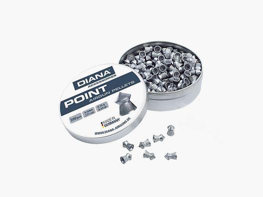 Diana Point Spitzkopf Diabolos geriffelt 4,5 mm 500 Stk