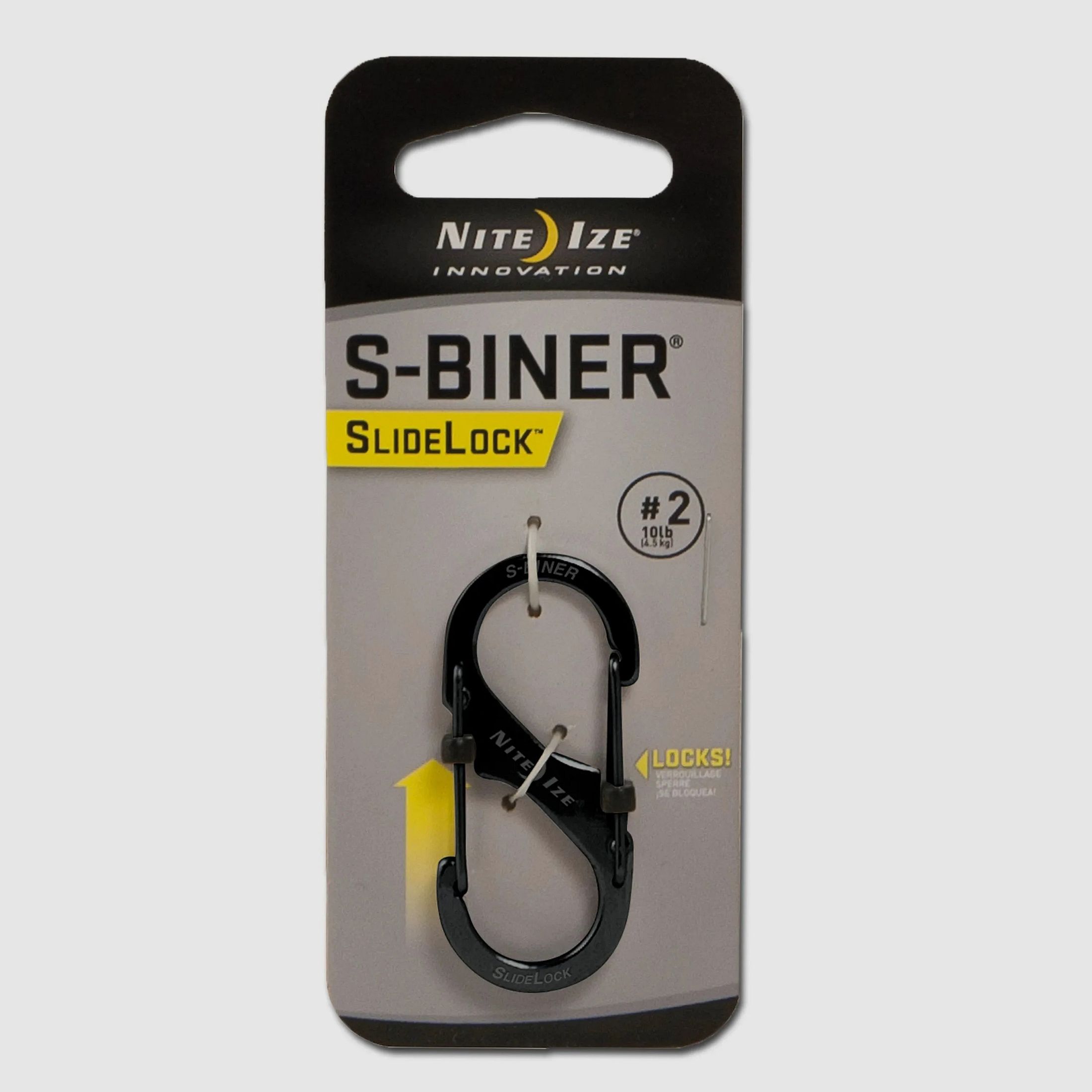Nite Ize Nite Ize Karabiner S-Biner SlideLock Gr. 3 Edelstahl schwarz