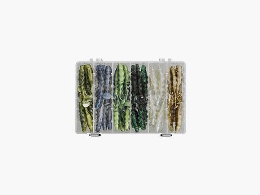 Box of soft lures Gunki Tipsy SXL 76 Clear Water (by 120)