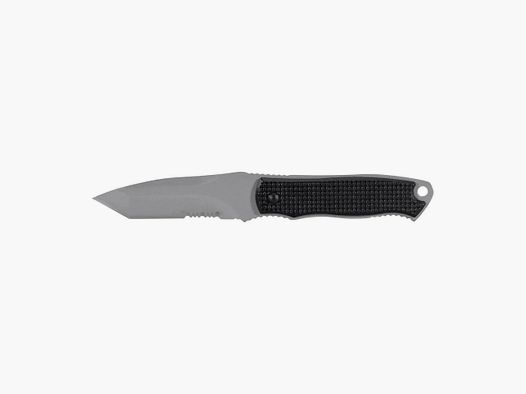 KH Security Neck Knife Slim schwarz silberfarben