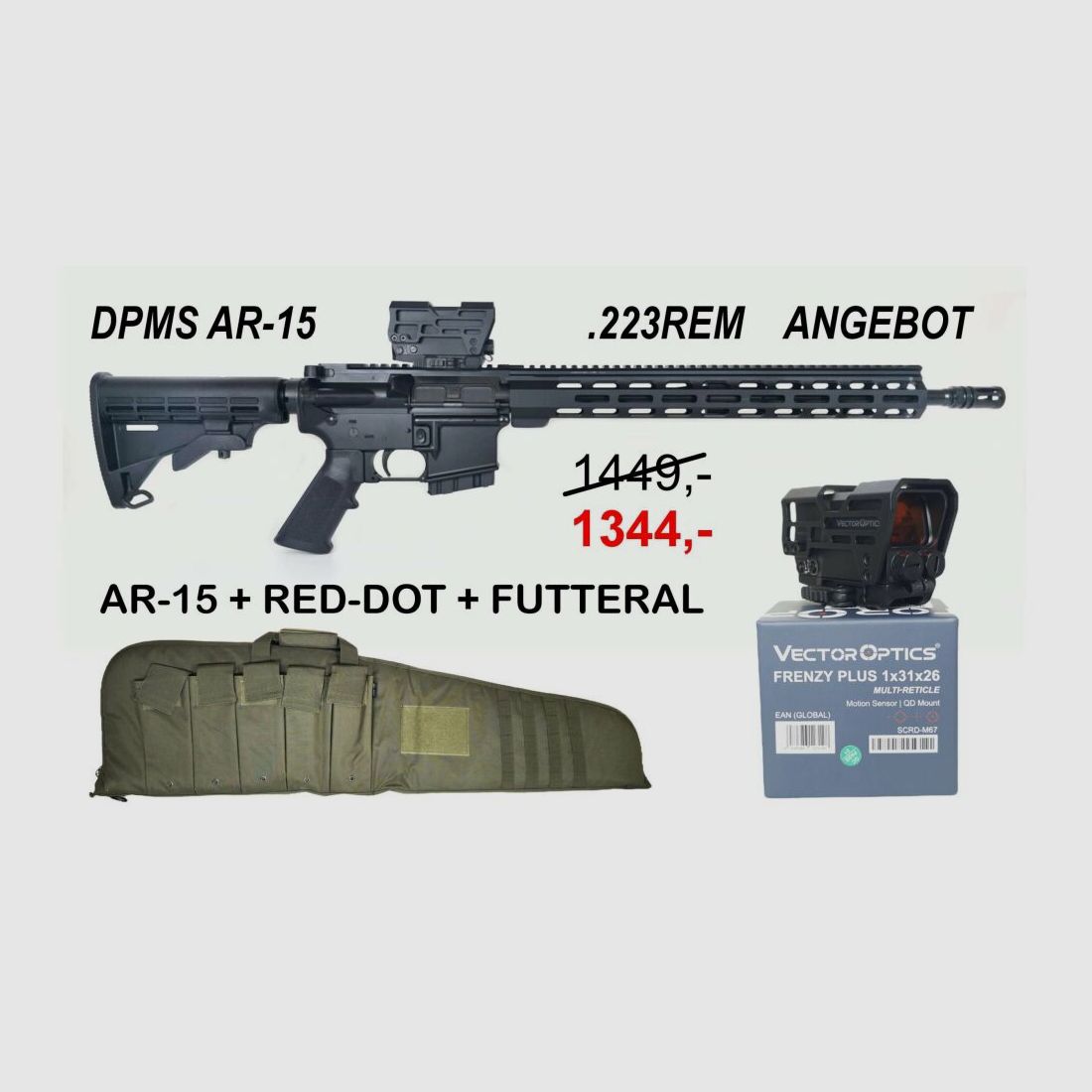 DPMS DPMS LITE 16 M-Lock AR-15 16,75 Zoll SET ANGEBOT!