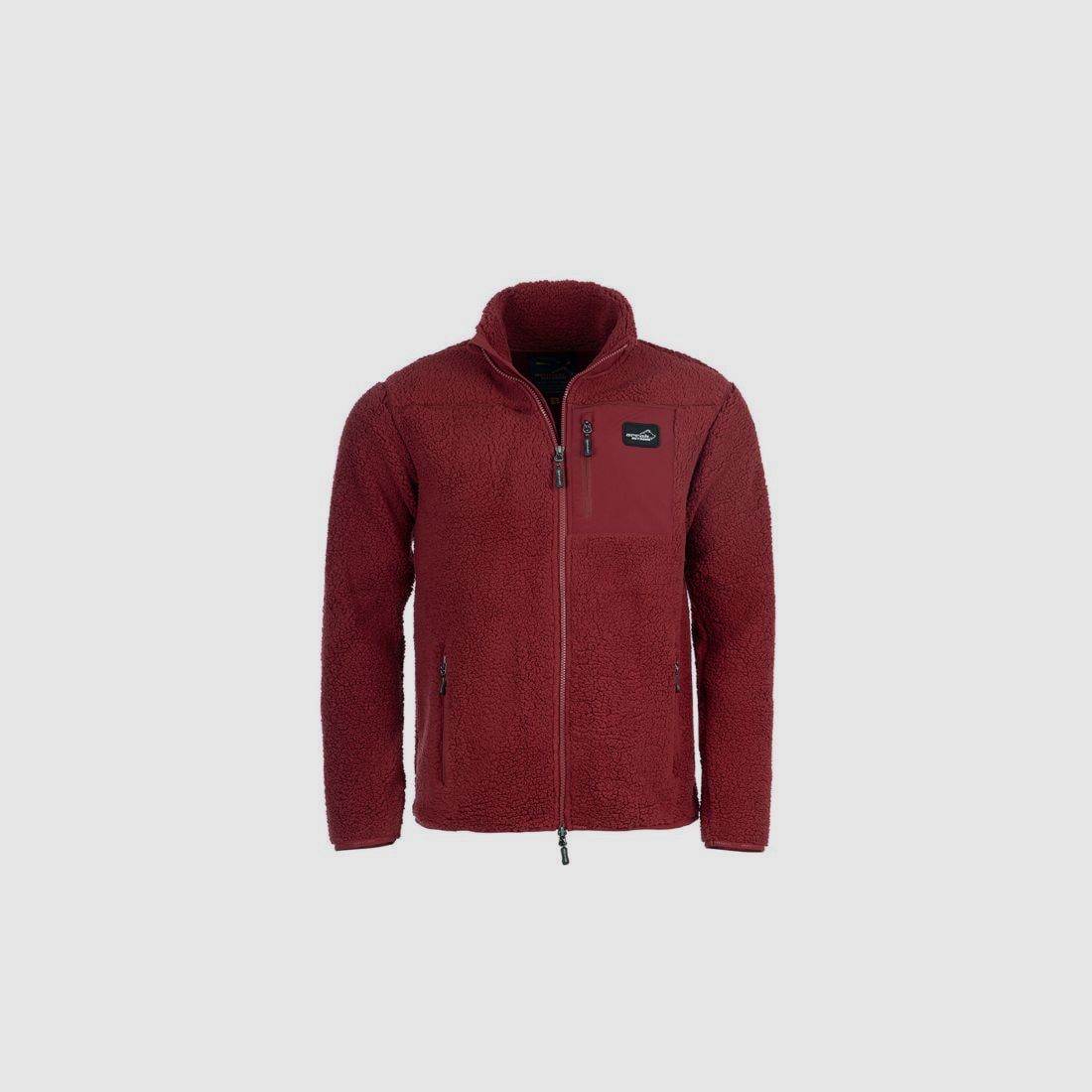 Arrak Sherpa Fleecejacke Herren Dunkelrot - XL