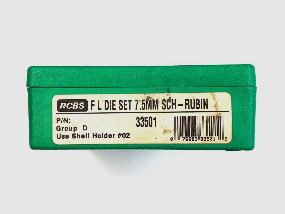 RCBS Reloader Special Full Length Die Set, 7.5mm Schmidt-Rubin Matrices